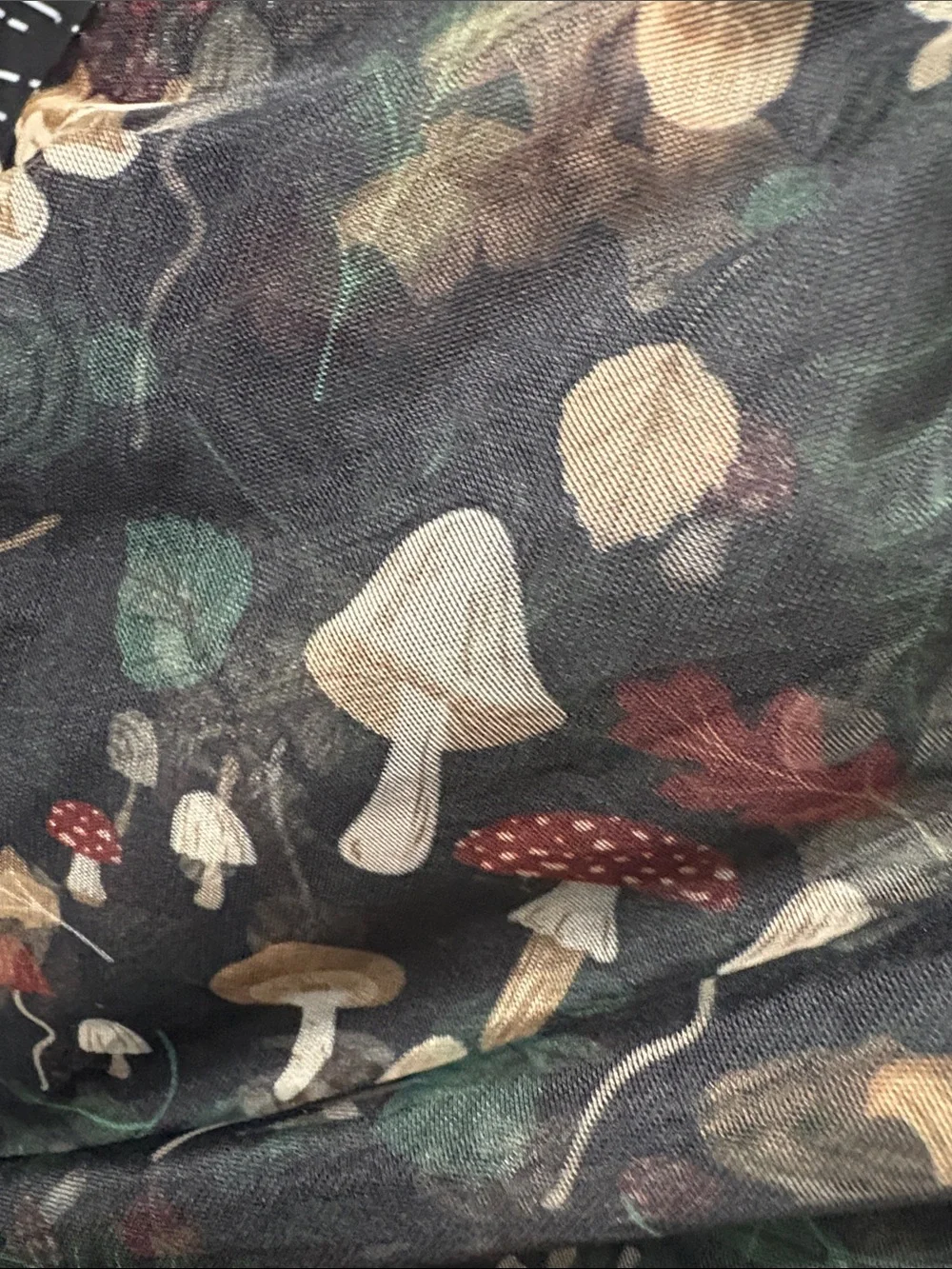 3X ROMWE Sheer Skirt with Mushroom Print - Picture 7 of 7